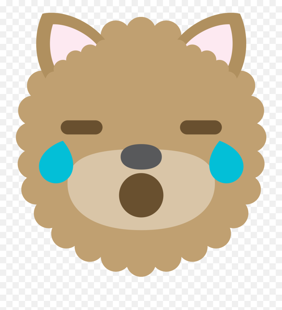 Free Emoji Dog Face Cry 1199920 Png With Transparent Background,Crying Face Tears Emoji