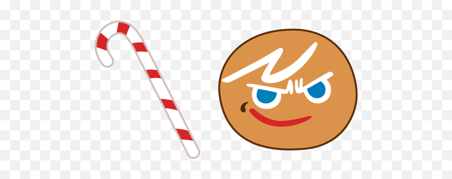Cookie Run Gingerbrave And Candy Cane Cursor U2013 Custom Cursor Emoji,Run Emoticon