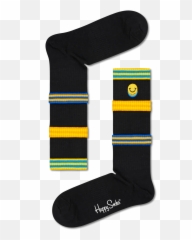 Black Colors Cuff Thin Crew Sock Happy Socks Emoji,Russian Nesting Doll Emoji
