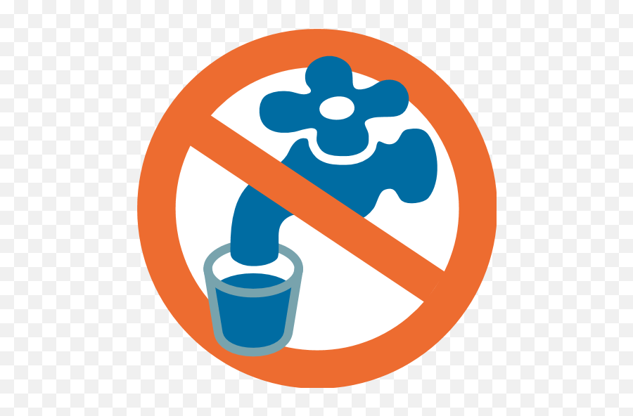 Non - Non Potable Water Symbol Emoji,Drinking Water Emoji