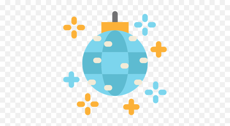 Disco Ball Icon Of Flat Style - Available In Svg Png Eps New Year Icon Color Png Emoji,Disco Emoticon