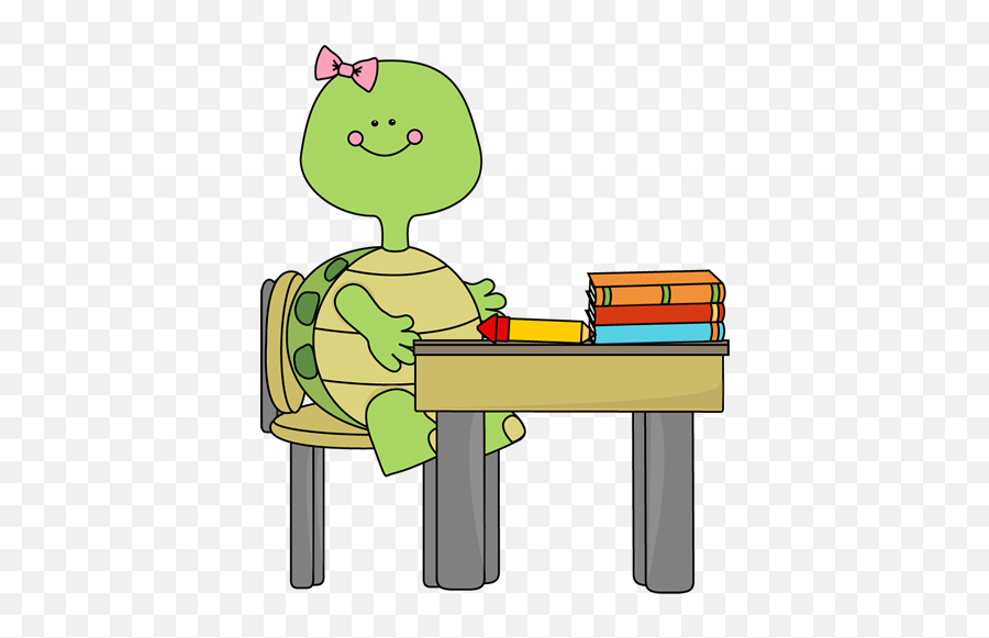 Turtle In School Clip Art - Turtle School Clipart Emoji,Turtle Emoji Copy And Paste