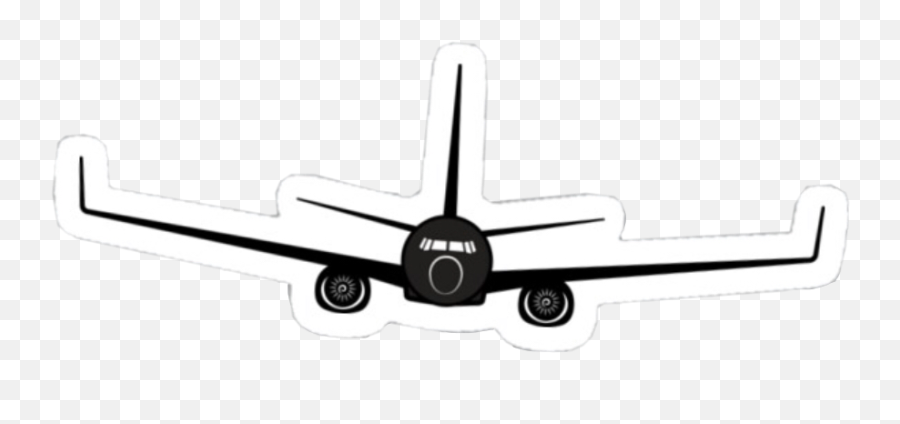 737 Plane Airplane Pilot Sticker By - Automotive Decal Emoji,Air Plane Emoji