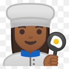 Woman Cook Emoji With Medium - Kochen Emoji,Rice Hat Emoji
