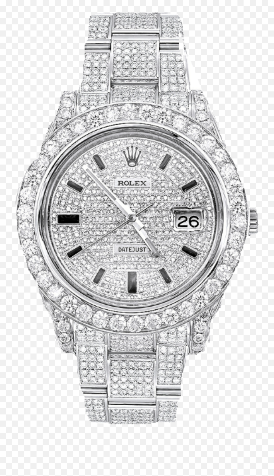 The Most Edited Watch Picsart - Mens Diamond Rolex Watch Emoji,Find The Emoji Rolex