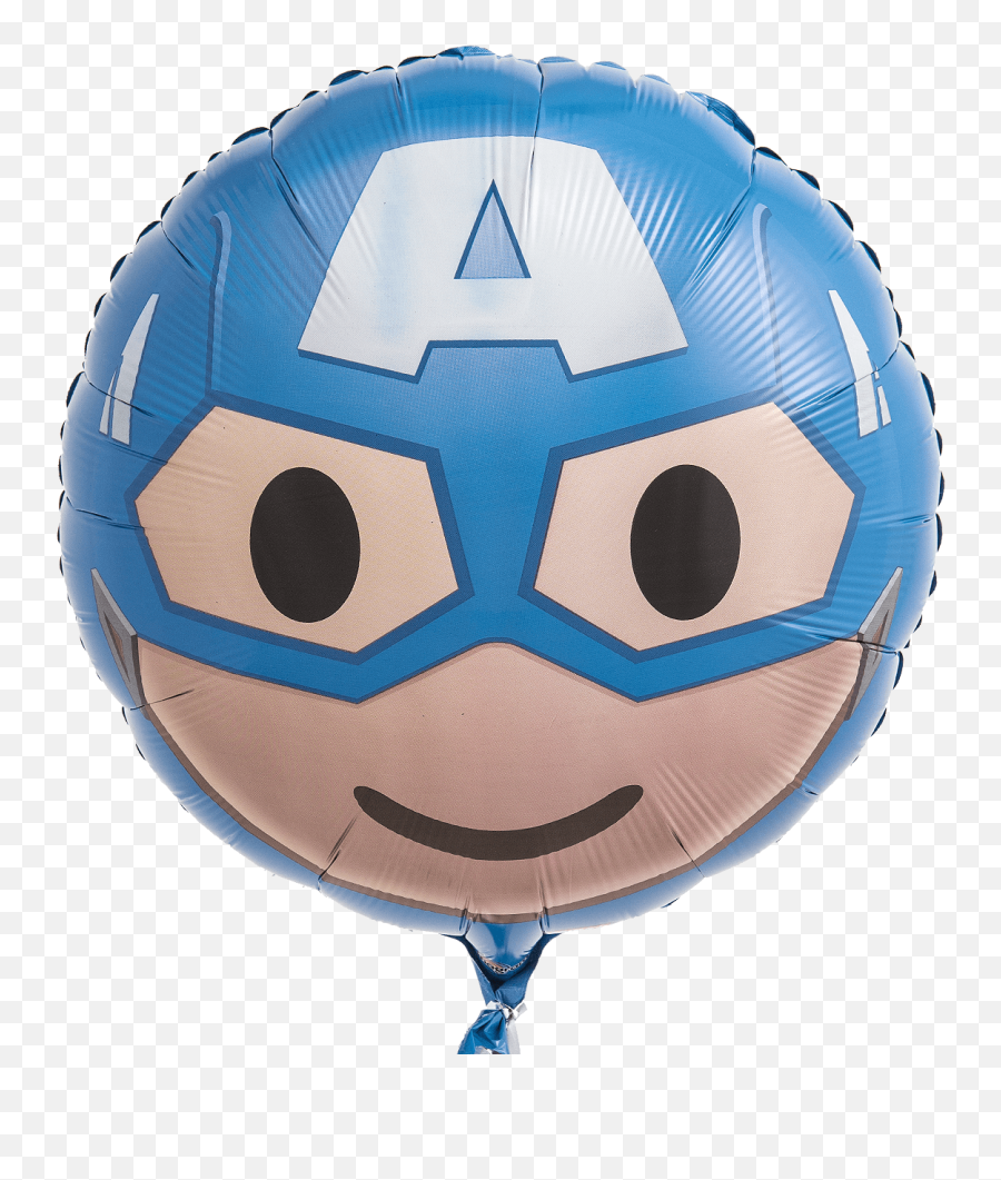 Captain America Emoji Helium Filled Balloon - Piñata De Capitan America Redondo,Balloon Emoji
