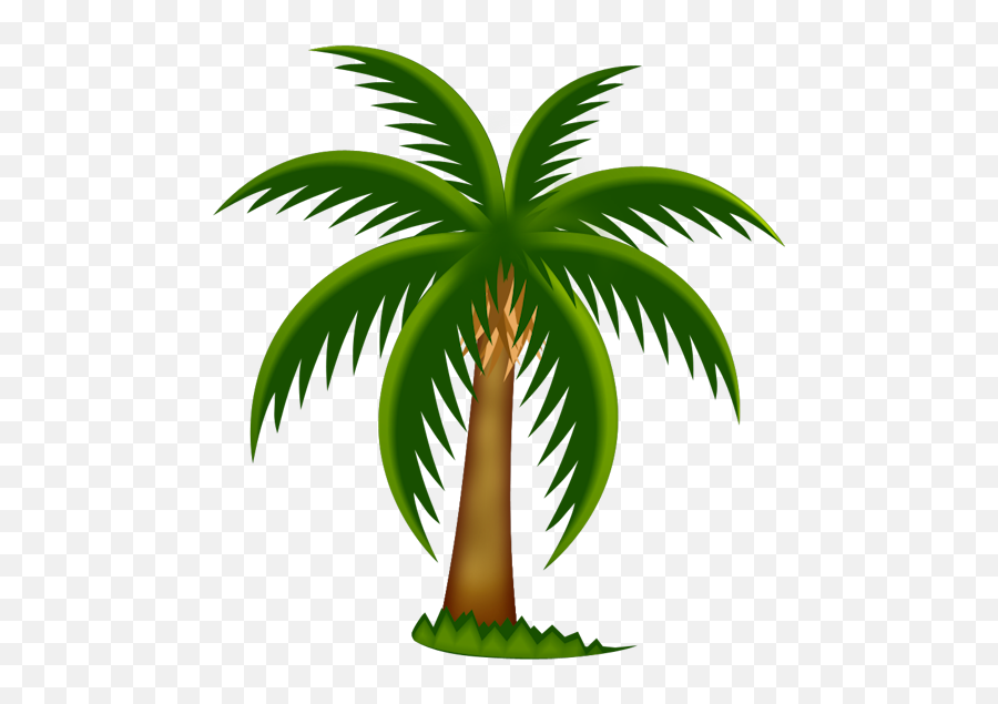 Free Palm Tree Cartoon Png Download Free Clip Art Free - Palm Tree Clip Art Emoji,Palm Tree Emoji