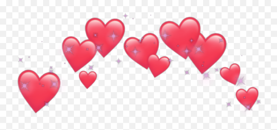 Transparent Heart Crown Png - Black Heart Emoji Transparent,Crown Emoji