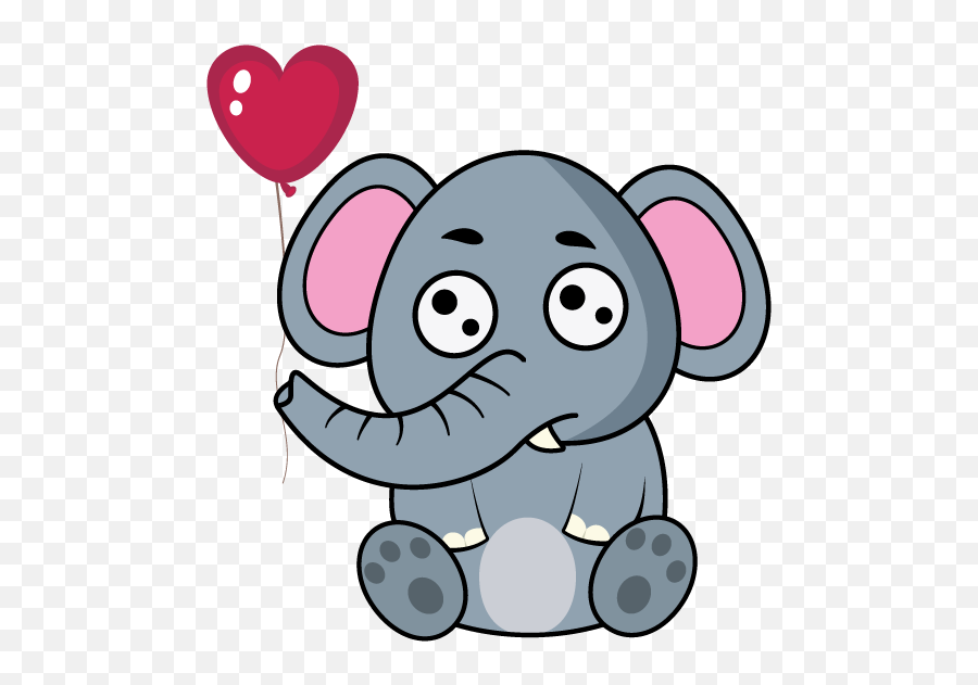 Love Elephant Clipart - Full Size Clipart 2934075 Love Elephant Clipart Emoji,Baby Elephant Emoji