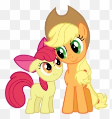 My Little Pony Friendship Is Magic January 2014 - Apple Bloom And Applejack Emoji,Mlp Emotion Cutimark
