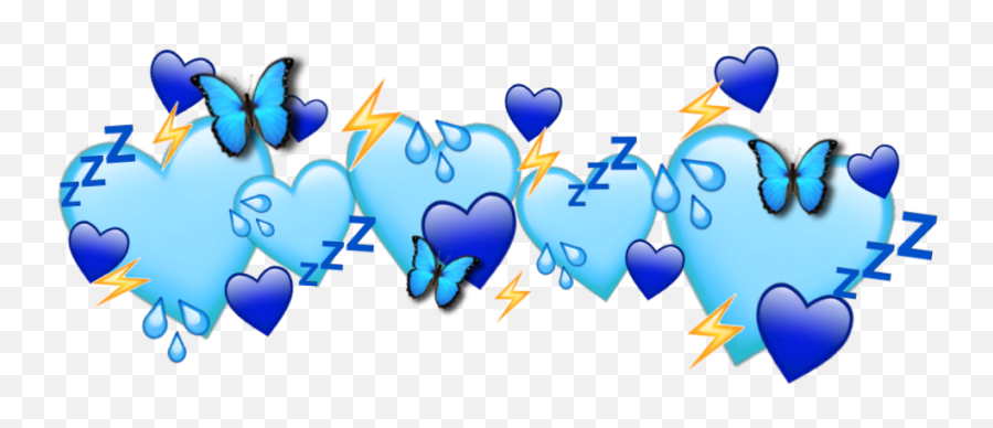 Emoji Blue Azul Rayo Sticker By L - Dot,:l Emoji