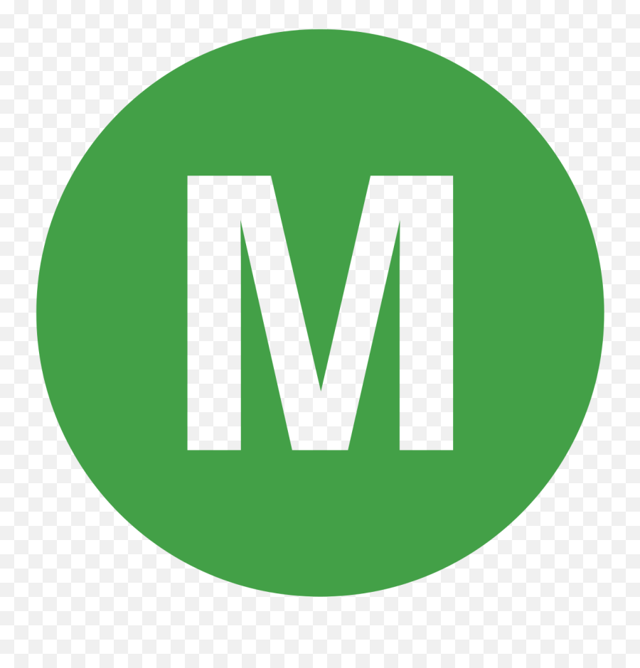 Eo Circle Green Letter - Letter M In Blue Emoji,Green Light Emoji