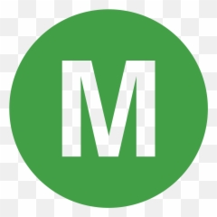 Eo Circle Green Letter - Letter M In Blue Emoji,Green Light Emoji