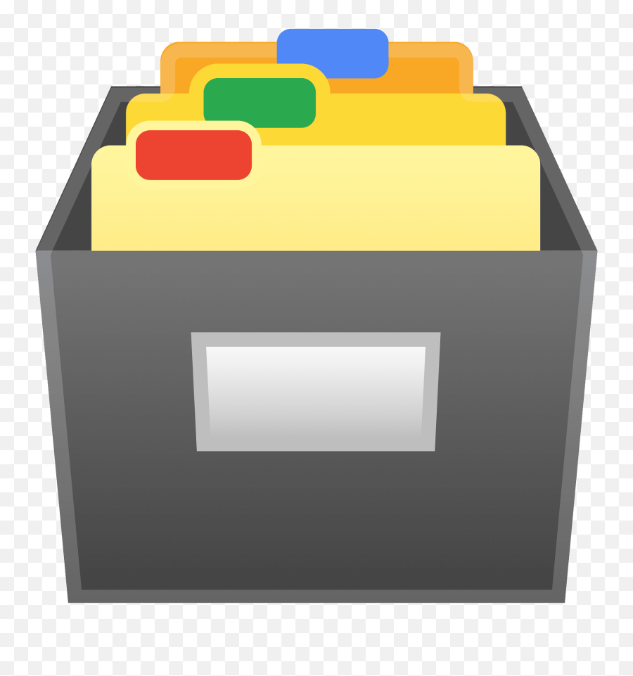 Card File Box Icon Noto Emoji Objects Iconset Google - File Emoji,Square Emoji
