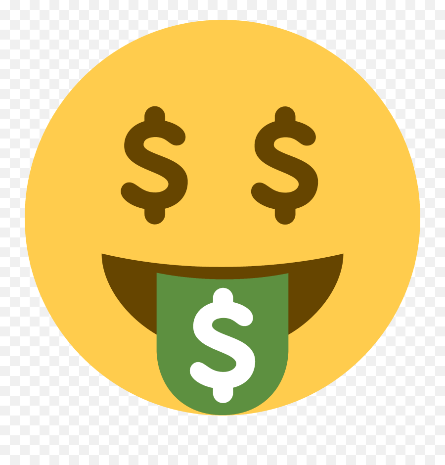 Money - Mouth Face Emoji Meaning With Pictures From A To Z Money Sign Emoji,Emoji Images