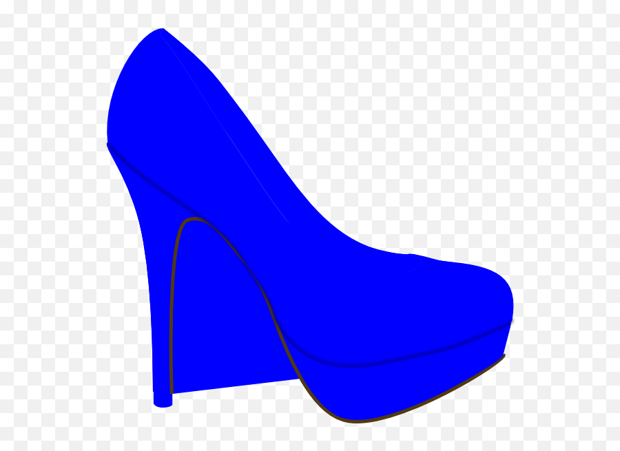Blue Shoe Clip Art At Clkercom - Vector Clip Art Online Shoes Emoji,Emoji Art Free High Heeled Boots Clipart