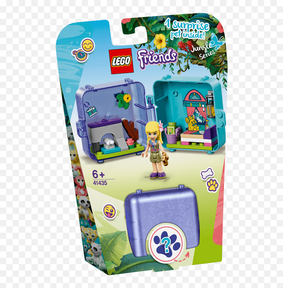 Stephanieu0027s Jungle Play Cube 41435 - Lego Friends Sets Lego Friends Box Jungle Emoji,Alien In A Box Next To Emojis