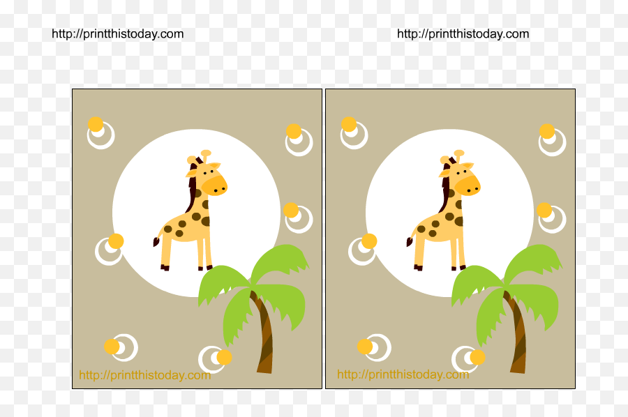 Giraffe Baby Shower Printables - Baby Safari Animals Blank Invitation Emoji,Childrens Book Emoji Pictionary Baby