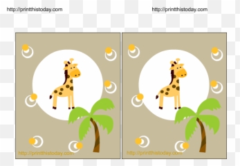 Giraffe Baby Shower Printables - Baby Safari Animals Blank Invitation Emoji,Childrens Book Emoji Pictionary Baby