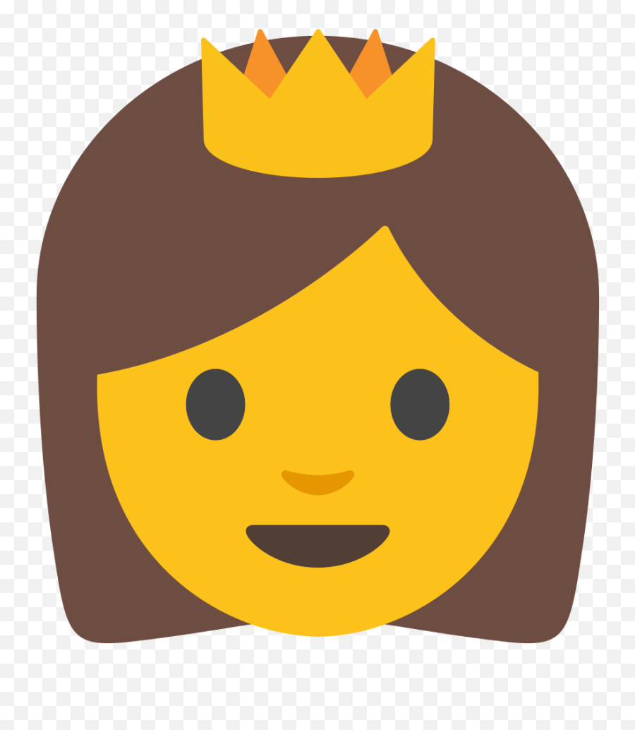Princess Emoji Clipart Free Download Transparent Png - Princess Cute Smile Emoji Clipart Png,Clipart Smiley Emoticon