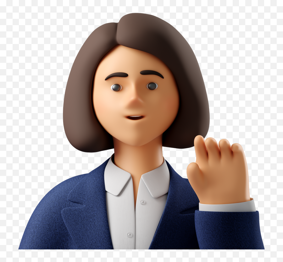 Waving Hello Girl 1 Clipart - Worker Emoji,Wave Goodbye Emoji