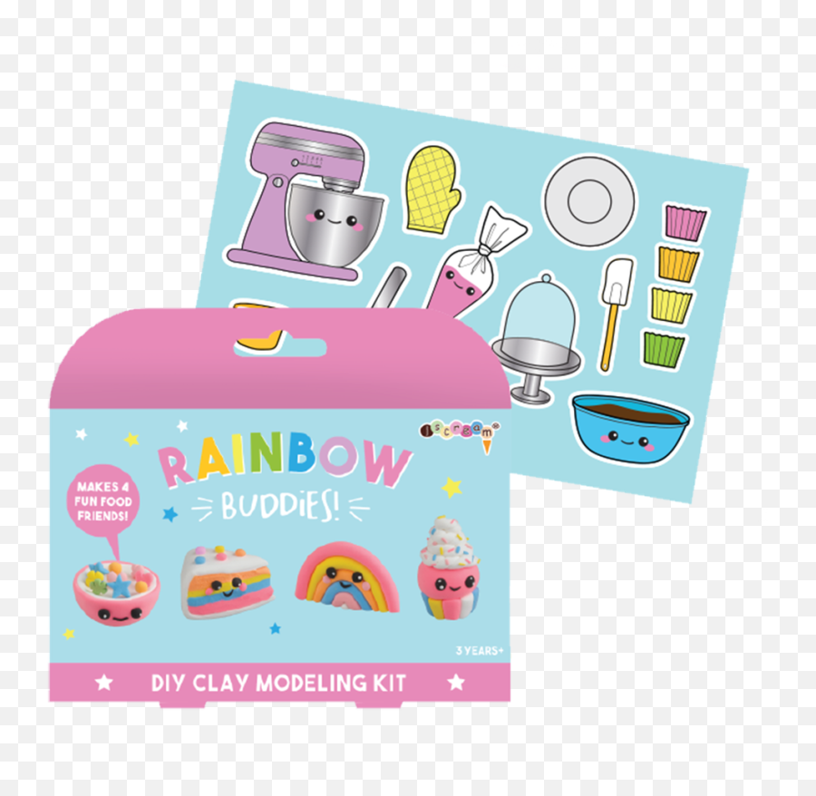 Rainbow Buddies Dough Diy Kit - Iscream Diy Rainbow Buddies Emoji,Emoji Made By Clay