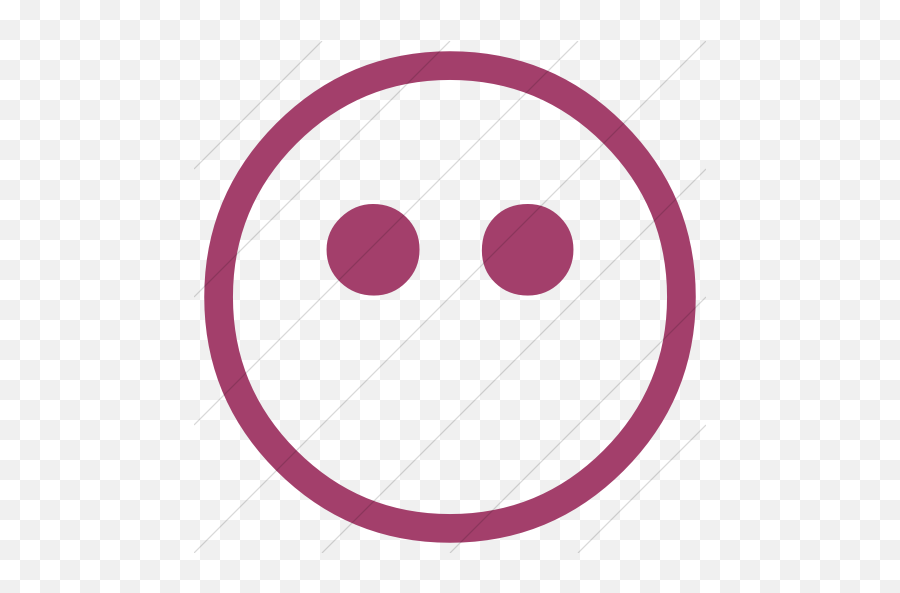 Classic Emoticons Face Without Mouth Icon - Dot Emoji,Mouthless Face Emoticon