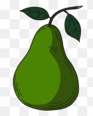 Illustration Green Pear Transparent Png - Imagen Animada De Pera Emoji,Pear Stroking A Bananna Emoji