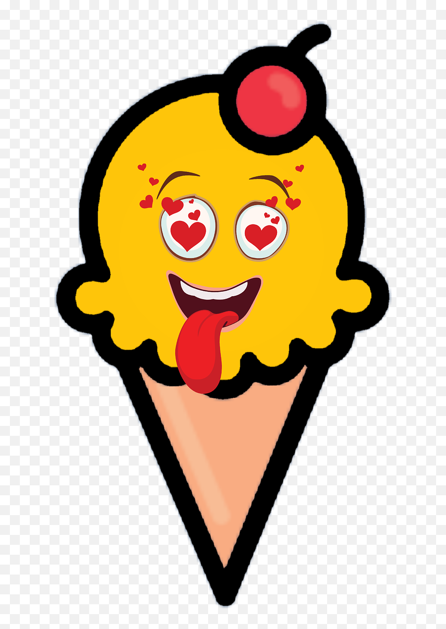 Helado Gofres Comida Sabores De - Imagen Gratis En Pixabay Emoji,Emoticon Suerte