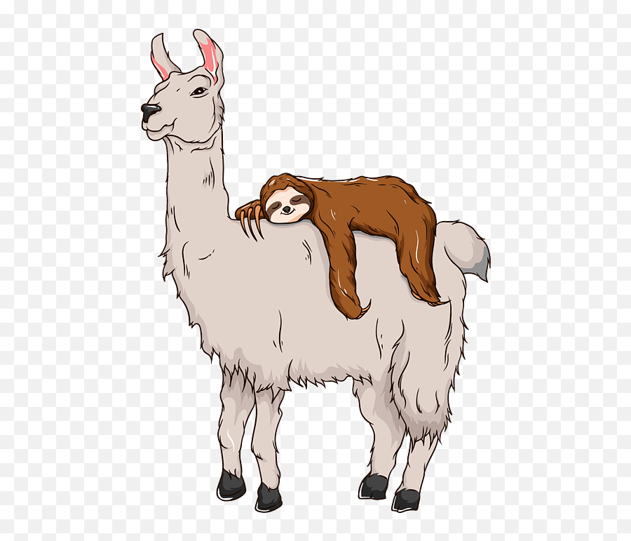 Cute Funny Sloth Sleeping On Llama Friends Galaxy S8 Case Emoji,Llama Emoticon With Shades