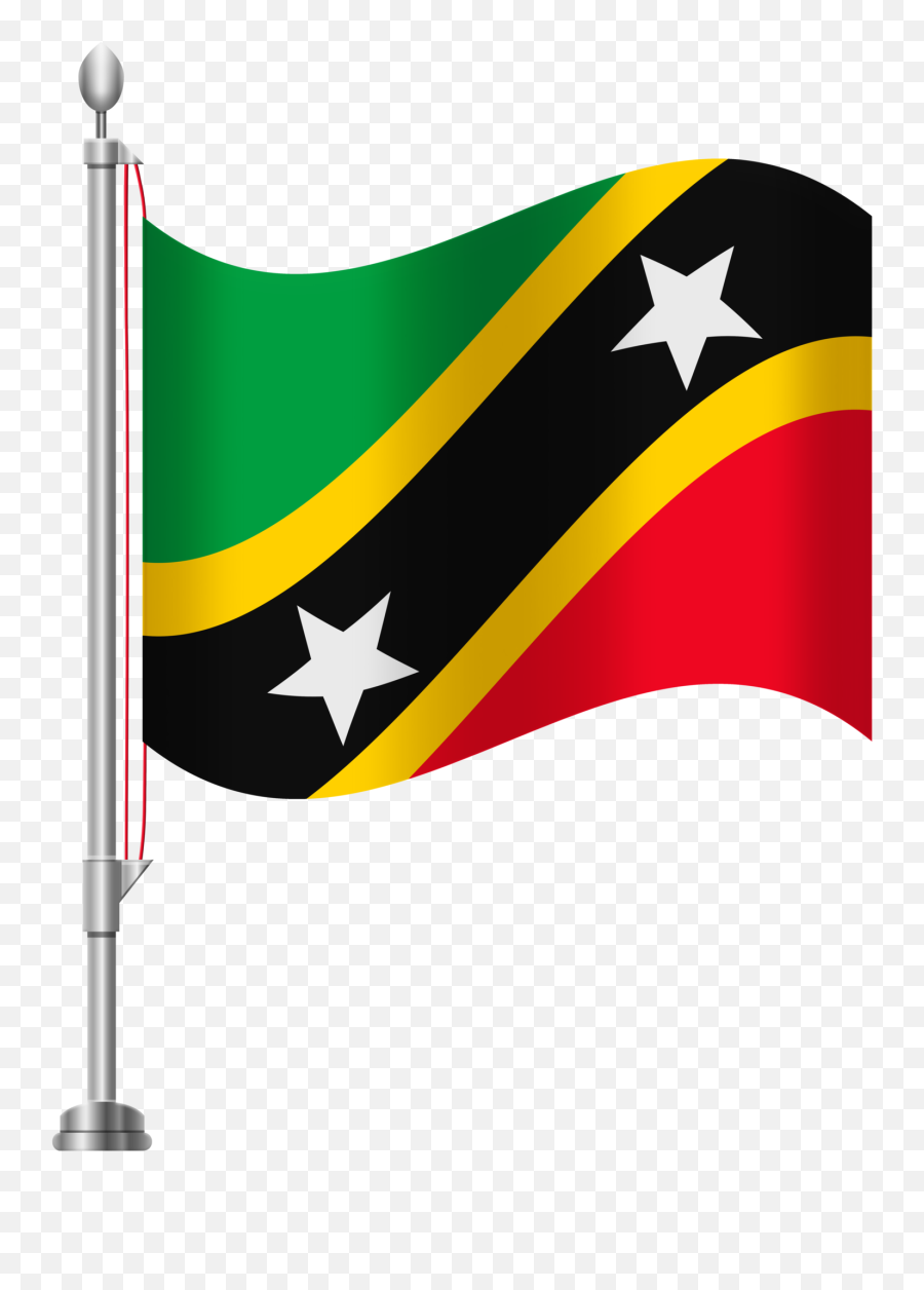 St Kitts And Nevis Flag Png Clip Art - Saint Kitts And Nevis Flag Clipart Emoji,Myanmar Flag Emoji