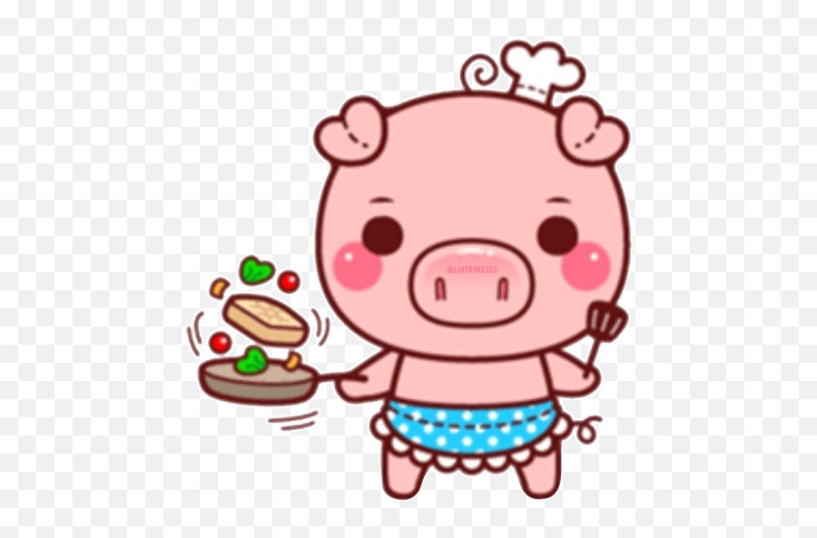 Sticker Maker - Pink Pig Pig Illustration Pig Cartoon Emoji,Piggy Emoji