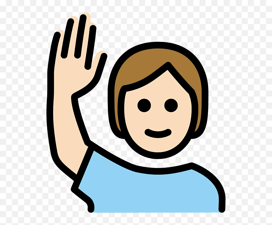 U200d Man Raising Hand Light Skin Tone Emoji,Facepalm Emoji Black Hari