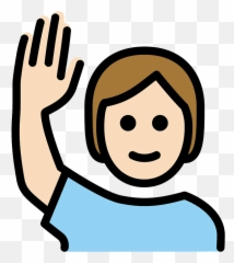 U200d Man Raising Hand Light Skin Tone Emoji,Facepalm Emoji Black Hari
