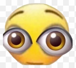Cursed Emoji Whatsapp Stickers - Emoji With Eyes Meme,Minion Emoji