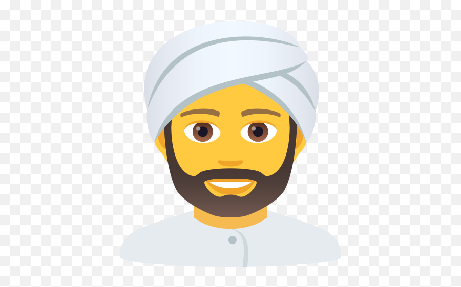 Emoji Man Wearing A Turban - Emoji De Turbante,Man With Turban Emoji