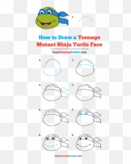 Teenage Mutant Ninja Turtle Face - Draw A Easy Ninja Turtle Emoji,Fun 2 Draw Emoji