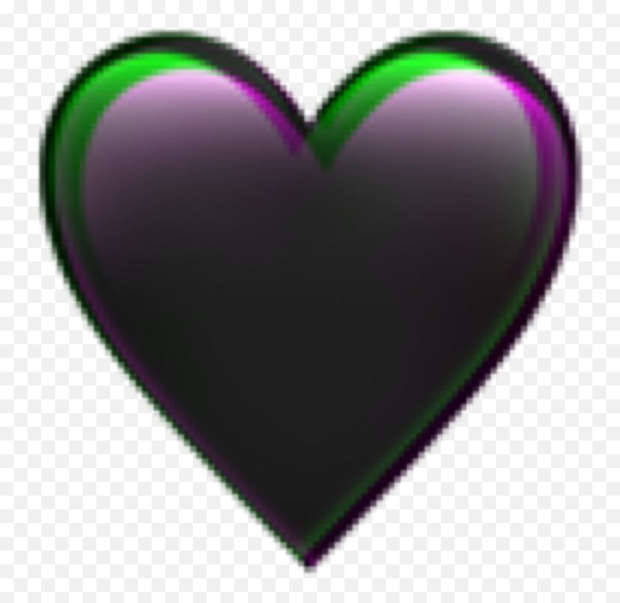 Black Heart Followme Deutsch Sticker - Emoji Iphone Black Heart,Black Emoji Iphone