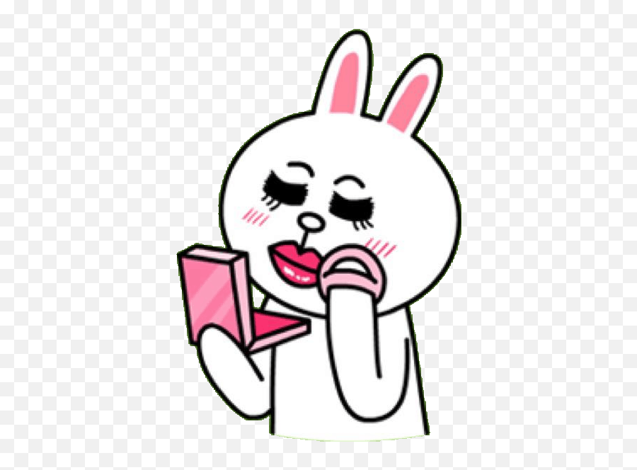 Line Sticker Line Friends Cute Love Gif - Cony Line Sticker Png Emoji,Line App Emoticons