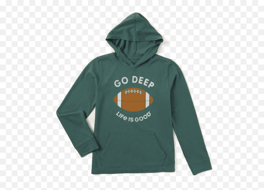 Sale Boyu0027s Go Deep Football Boys Hooded Crusher Tee Life - Hooded Emoji,Emoji Hooded Blanket