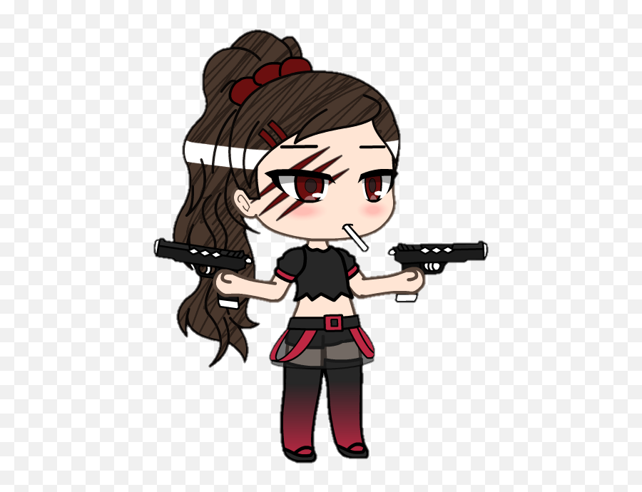 Gacha Life 4ever Gacha3030 - Profile Pinterest Gacha Life Character With Gun Emoji,Shotgun Emoji