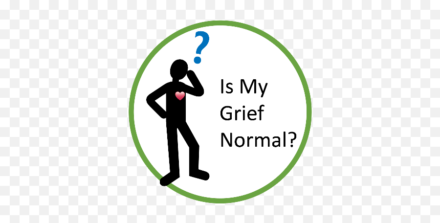 Is My Grief Normal Navigating Grief - Dot Emoji,Grief Has Emotions Running Wild