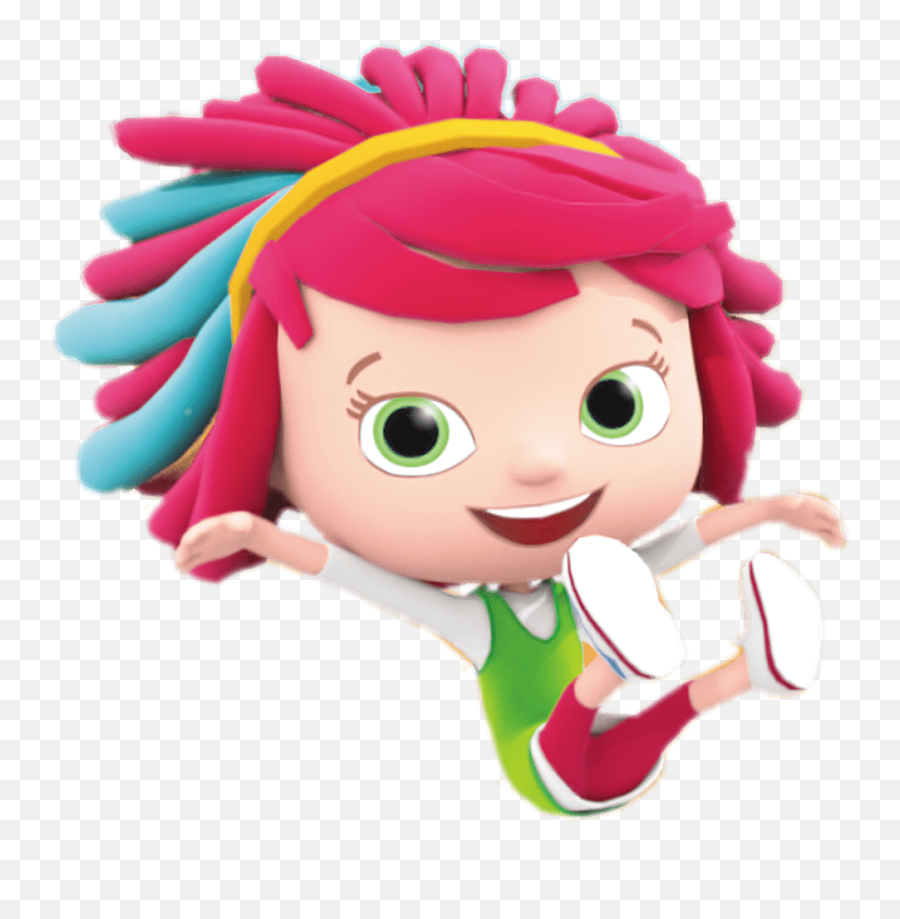 Yo Girl Jumping Pnglib U2013 Free Png Library - Cartoon Girl Jump Png Emoji,Huggles Emoticon