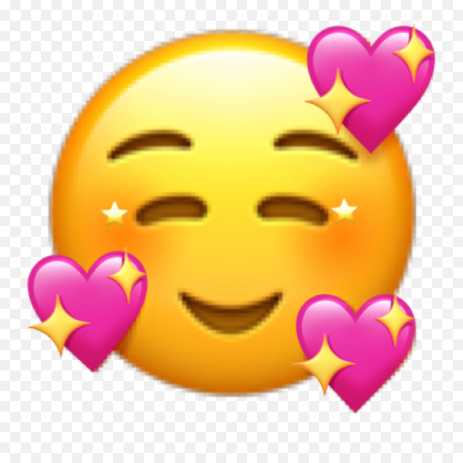 Emoji Iphone Smiley Sticker - Face In Love Emoji,Smiley Emoji Iphone