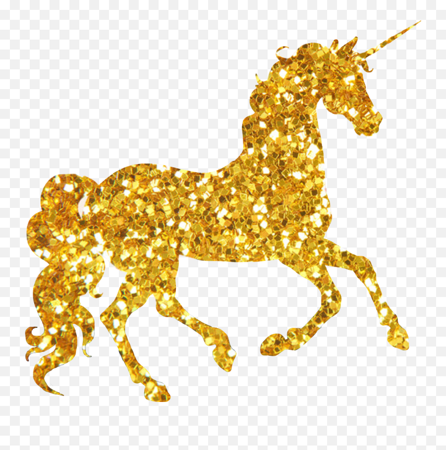 Galaxy Transparent Glittery Unicorn - Novocomtop Transparent Background Gold Unicorn Png Emoji,Emojis Face Unicor