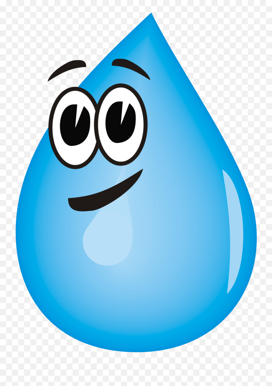 Drop Water Splash Clip Art - Cartoon Transparent Background Water Drop Emoji,Splash Emoticon
