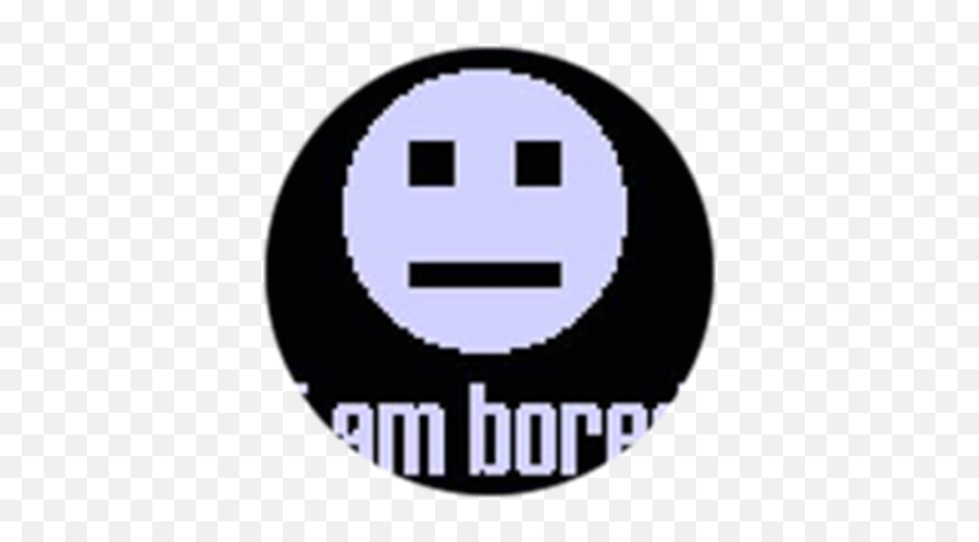 Bored Badge - Roblox Am Bored Emoji,What Does The Bored Emoticon Look Like