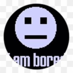 Bored Badge - Roblox Am Bored Emoji,What Does The Bored Emoticon Look Like