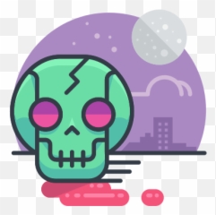 Halloween Scary Skeleton Skull Spooky Zombie Icon - Free Halloween Flat Icon Emoji,Spooky Scary Skeletons Emoticon
