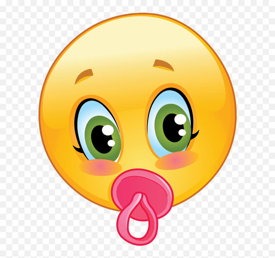 Download Pacifier Clipart Emoji - Emoticons Baby Full Size Baby Cute Emoji,Clipart Smiley Emoticon